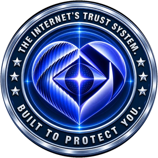 Official ShouldEye seal reading The Internet's Trust System, Built to Protect You